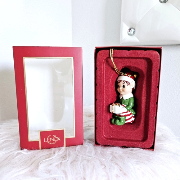 Lenox | Christmas Elf Ornament NEW - Picture 1 of 9
